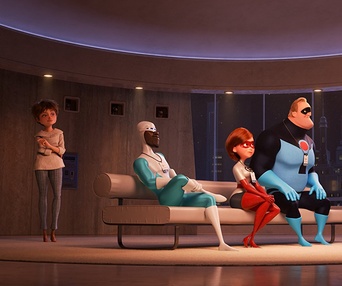 Une scène du film Incredibles 2