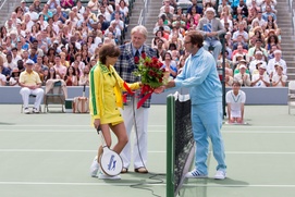 Une scène du film Battle of the Sexes