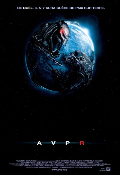 Affiche en français du film Aliens vs Prédateur : Rquiem
