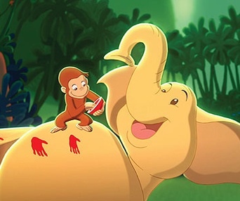 Scène du film George le petit curieux