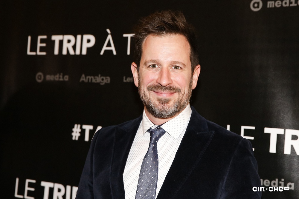 Sur le tapis rouge du film Le trip à trois