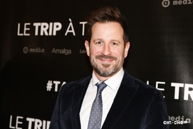 Sur le tapis rouge du film Le trip à trois