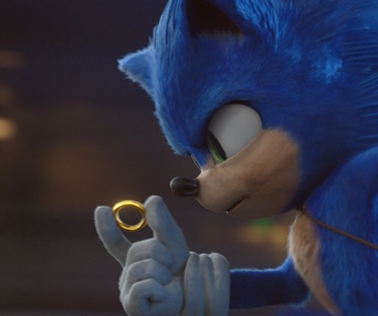 Une scène du film Sonic the Hedgehog