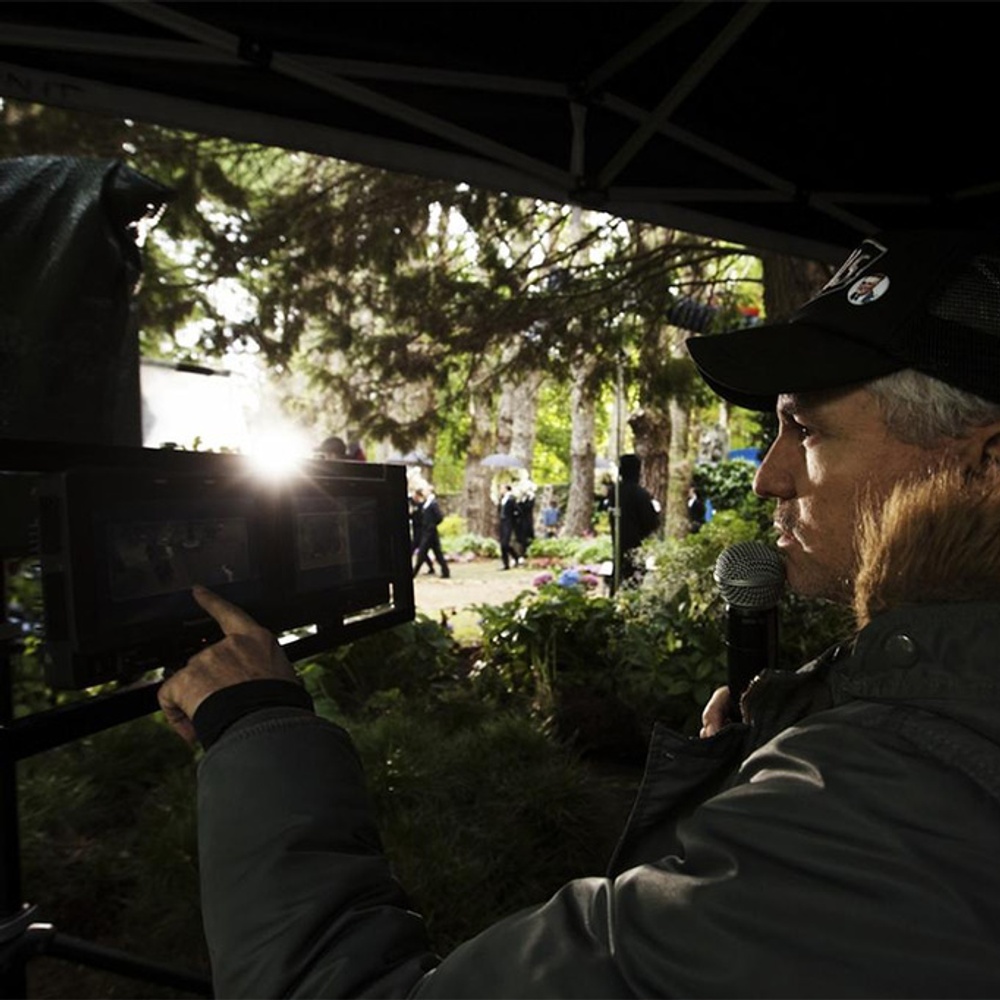 Sur le plateau du film The Great Gatsby