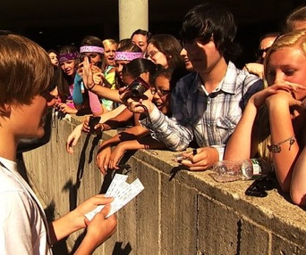 Une scène du film Justin Bieber: Never Say Never
