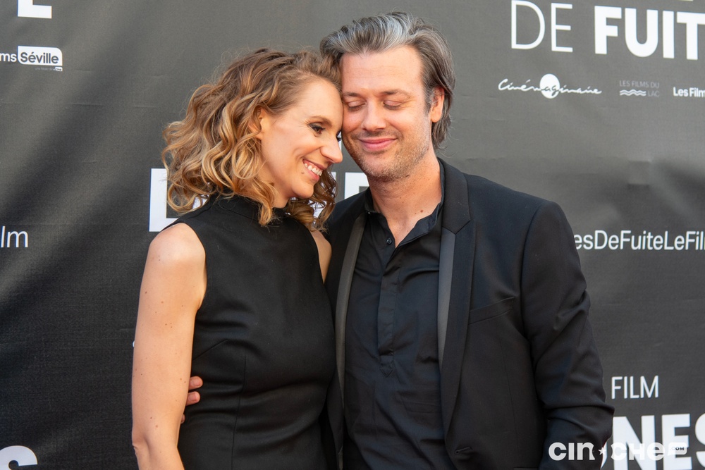Sur le tapis rouge du film Lignes de fuite
