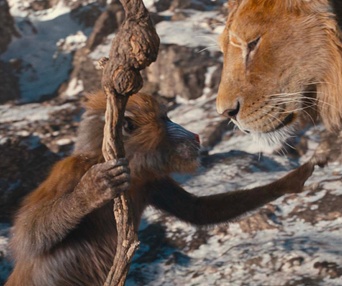 Une scène du film Mufasa: The Lion King