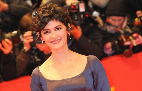 Audrey Tautou sur le tapis rouge de la soirée d'ouverture de la 65e édition des Berlinale