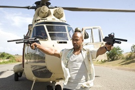 Une scène du film The  Losers