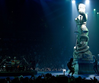 Une scène du film Metallica Through the Never