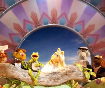 Une scène du film The Muppets