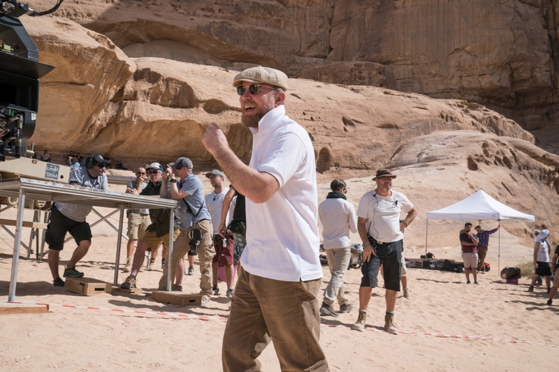 Sur le plateau du film Aladdin