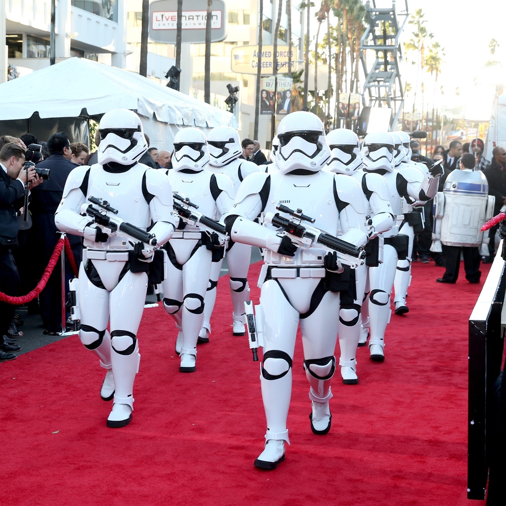 Sur le tapis rouge de Star Wars: The Force Awakens