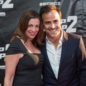 Sur le tapis rouge du film <em>Bon Cop Bad Cop 2</em>