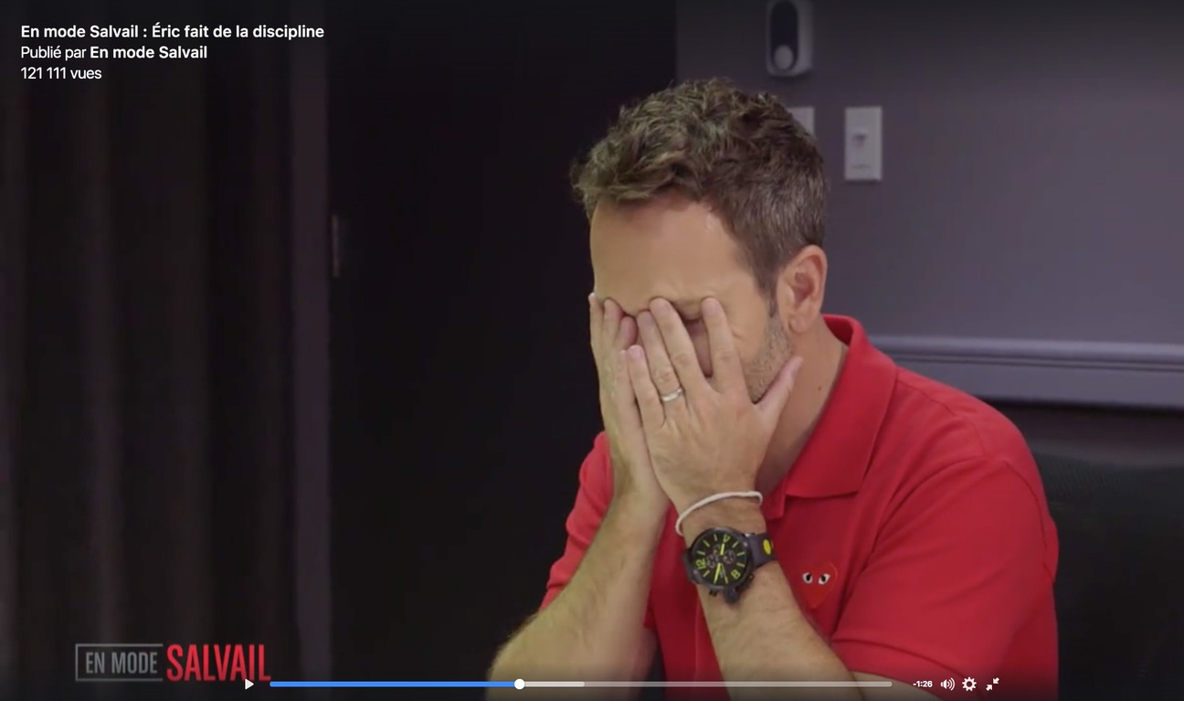 Hilarant! Éric Salvail fait la discipline avec les enfants de ses focus group
