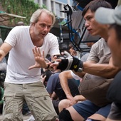 Sur le plateau du film <em>The Karate Kid</em>
