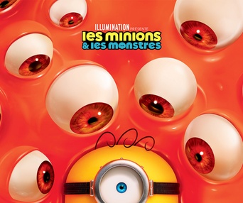 Affiche en français du film Les Minions et les monstres