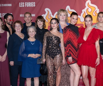 Tapis rouge de la première du film Les Furies